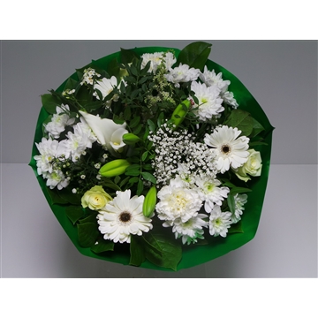 1 Bouquet Biedermeier Large White