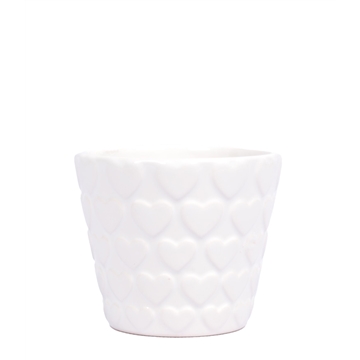 Keramiek &#39;Denver&#39; wit 7cm zonder plant