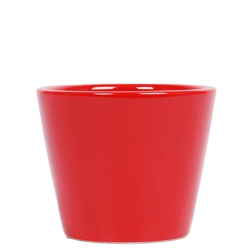 Keramiek &#39;Rotterdam&#39; rood 7cm zonder plant